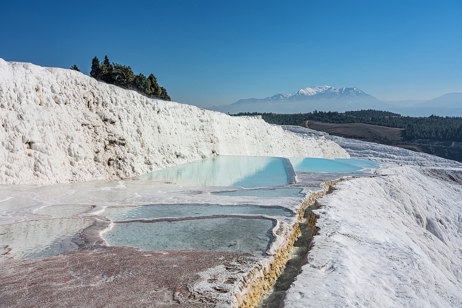 Terrazas de travertino blanco de Pamukkale