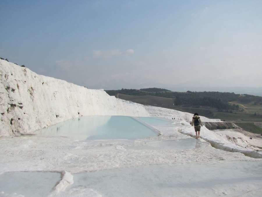 Terrazas de travertino